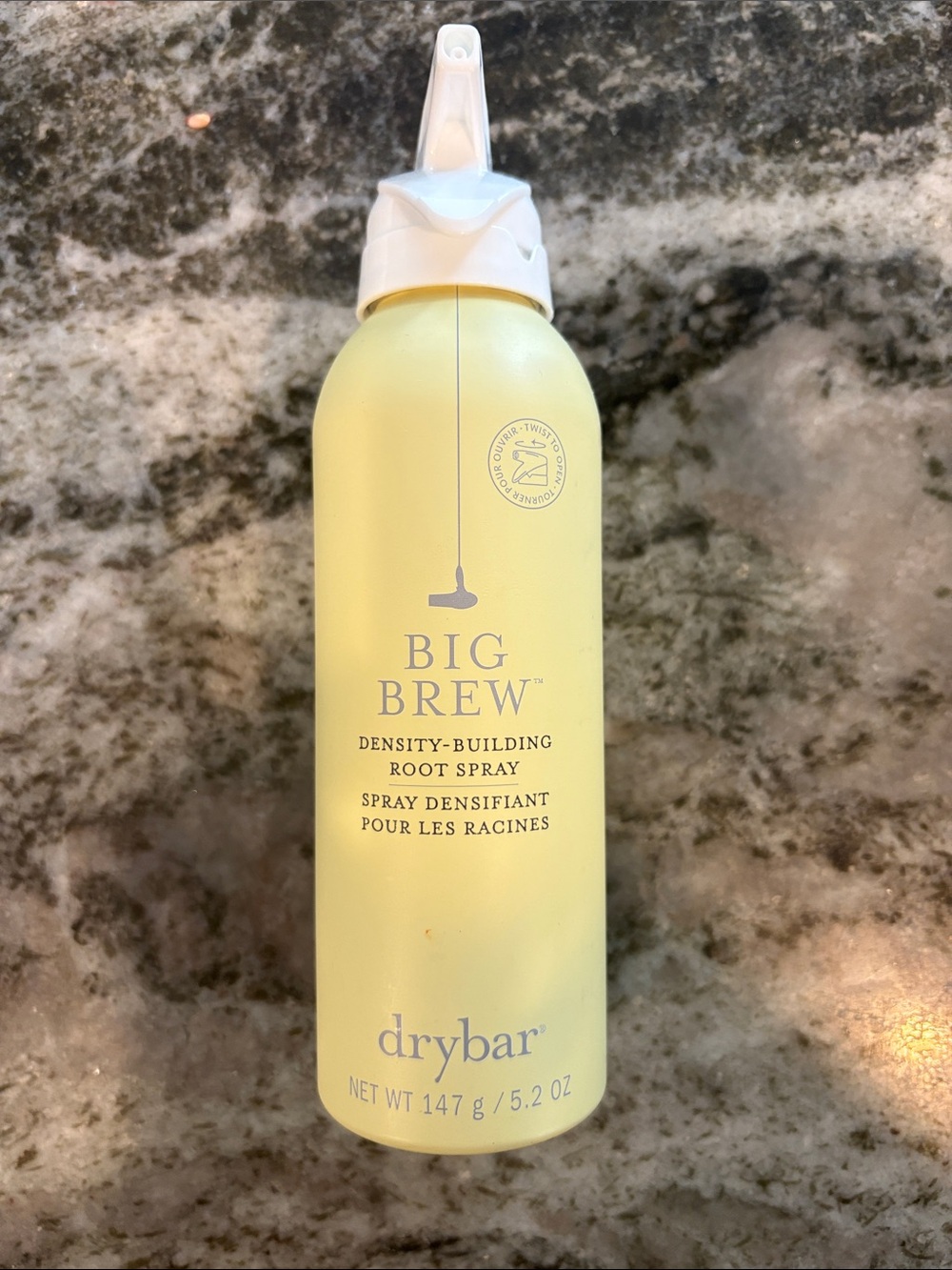 Drybar Big Brew Root Spray - Light Yellow Bottle